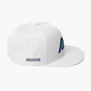 AP Snapback Hat--White--side view