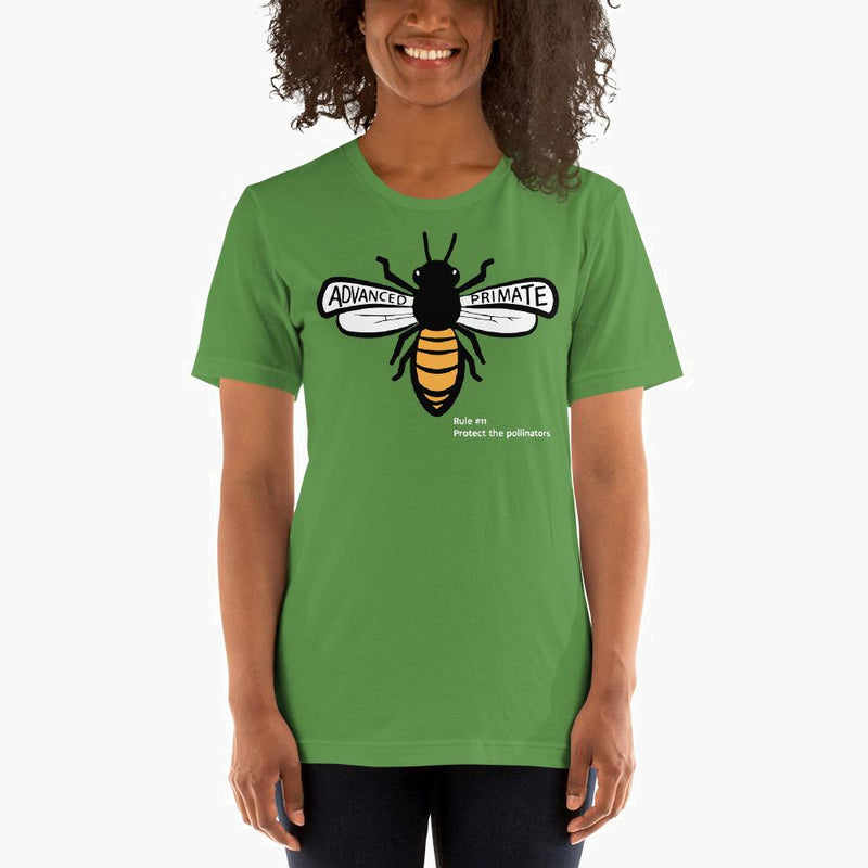 Advanced Primate Rule 11 Tshirt on a female model--front view