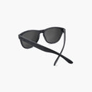 Knockaround Black on Black Smoke Premium Sunglasses--back view