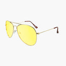 Gold/Blue Light Blocker Mile Highs--front angled view