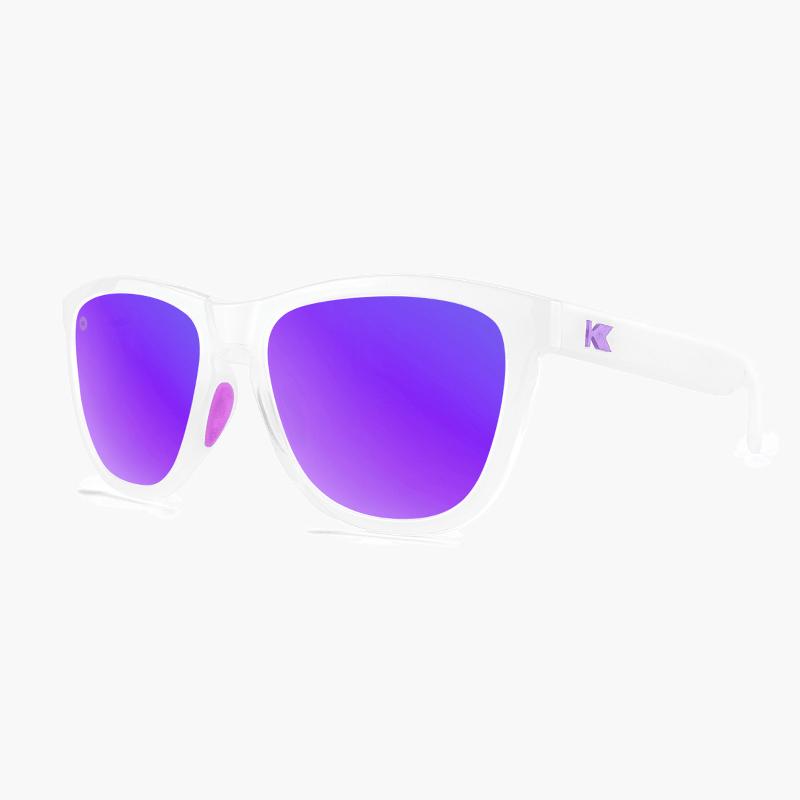 Clear Jelly/Purple Sport Premiums--side angled view