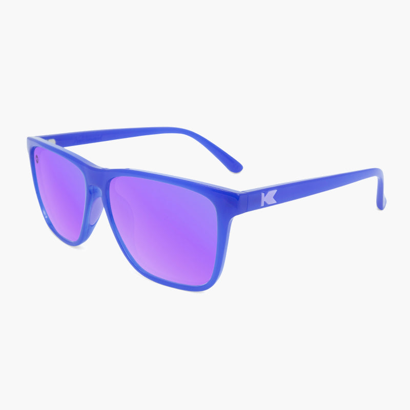 Knockaround Neptune Lilac Fast Lanes Sport Sunglasses--flyover view