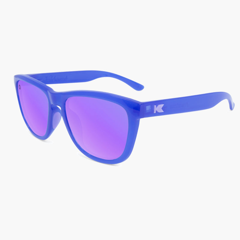Knockaround Neptune Lilac Sport Sunglasses--flyover view