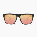 knockaround matte black rose gold Torrey Pines sunglasses--front view
