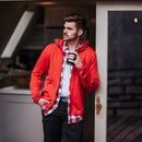 Grip6 Men's Black Flag Belt--male wearing belt outside