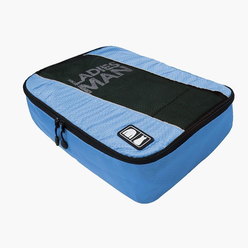 4-Piece Breathable Packing Cubes--Sky Blue--angled view