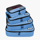 4-Piece Breathable Packing Cubes--Sky Blue