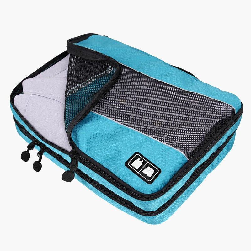 3-Piece Breathable Packing Cubes--cube top angled view