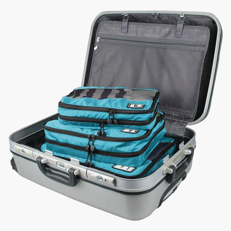 3-Piece Breathable Packing Cubes--in suitcase