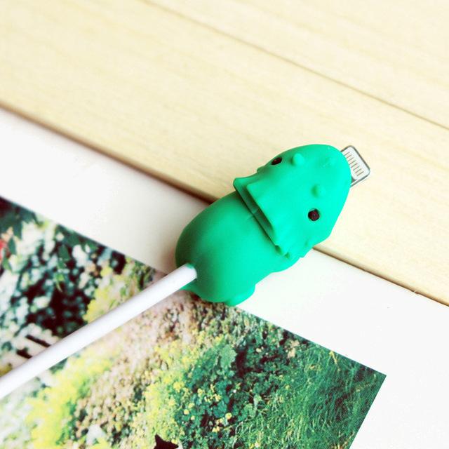 Cable Bites iPhone Lightning Cable Protector--triceratops