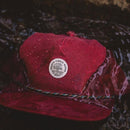 Everywhere in Between Waxed 5-Panel Burgundy Cap