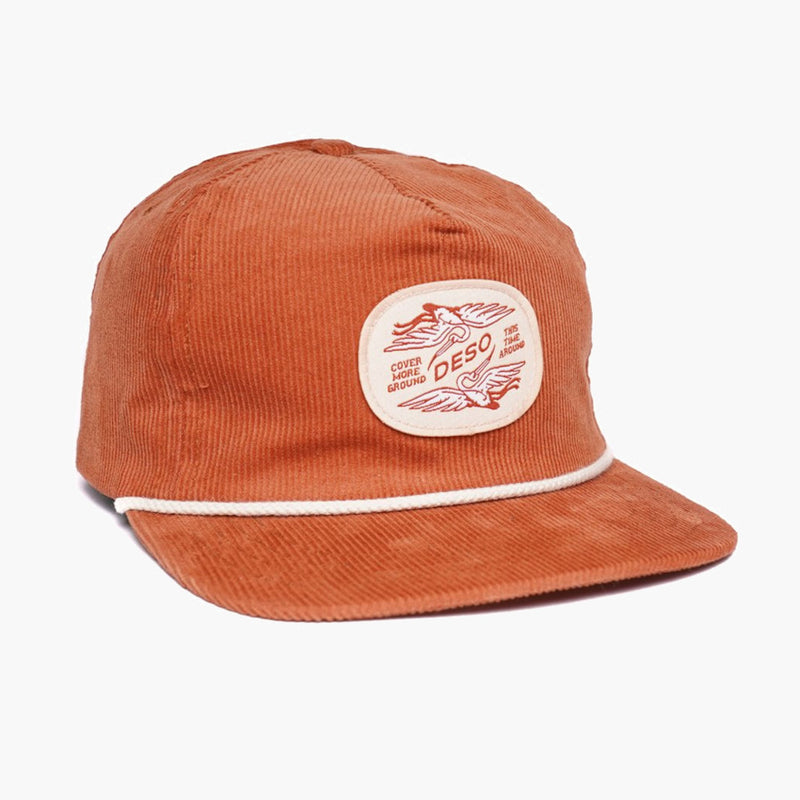 deso supply co ibis 5 panel russett cap - front view