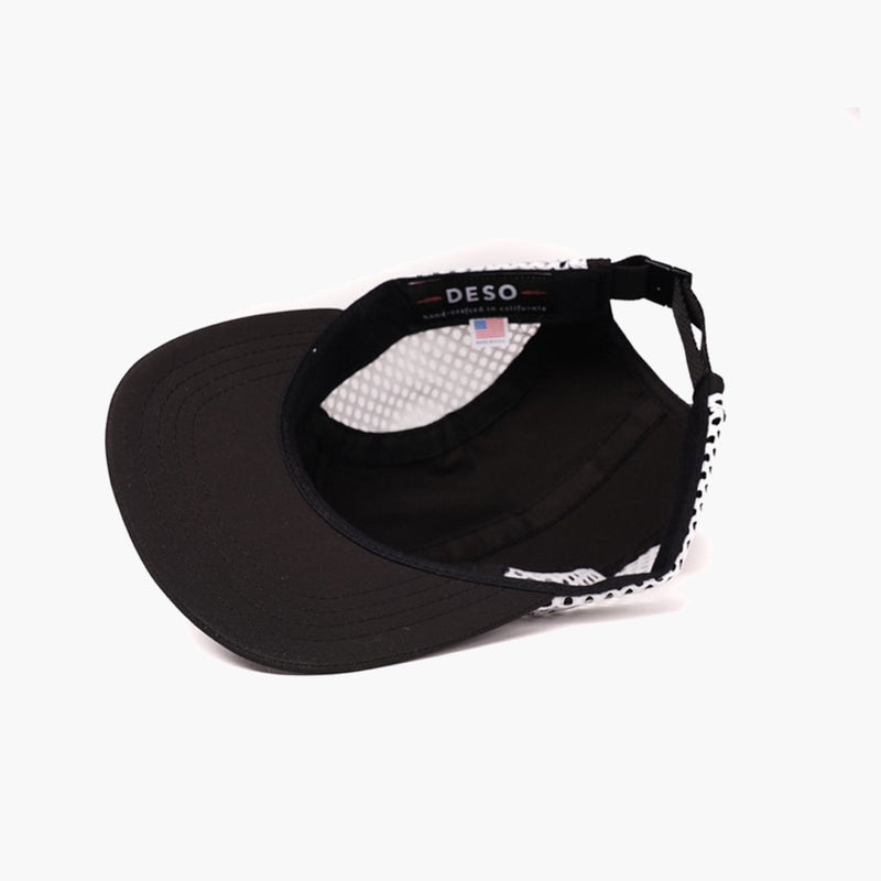 deso supply co never summit camper hat white mesh - inside view