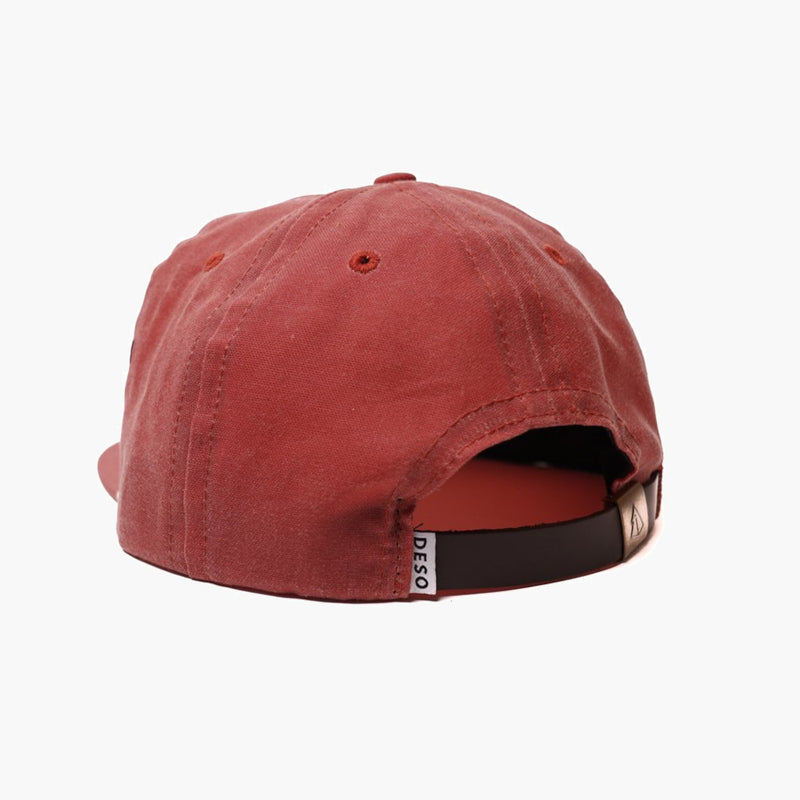 deso supply co past life 5 panel  hat nautical red - back view
