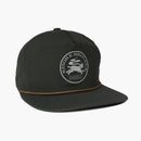 deso supply co smoke signals 5-panel dark green cap - front view