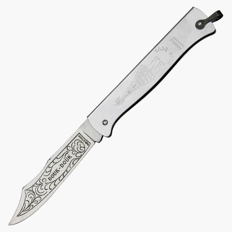 Douk Douk Large Silver Folder Knife - main view
