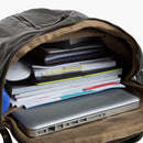 Canvas & Leather Rucksack--full