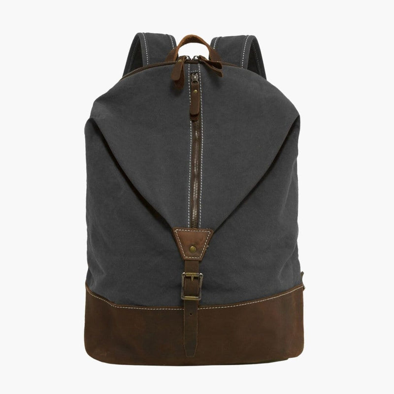 Canvas & Leather Rucksack--front