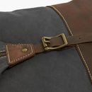 Canvas & Leather Rucksack--buckle