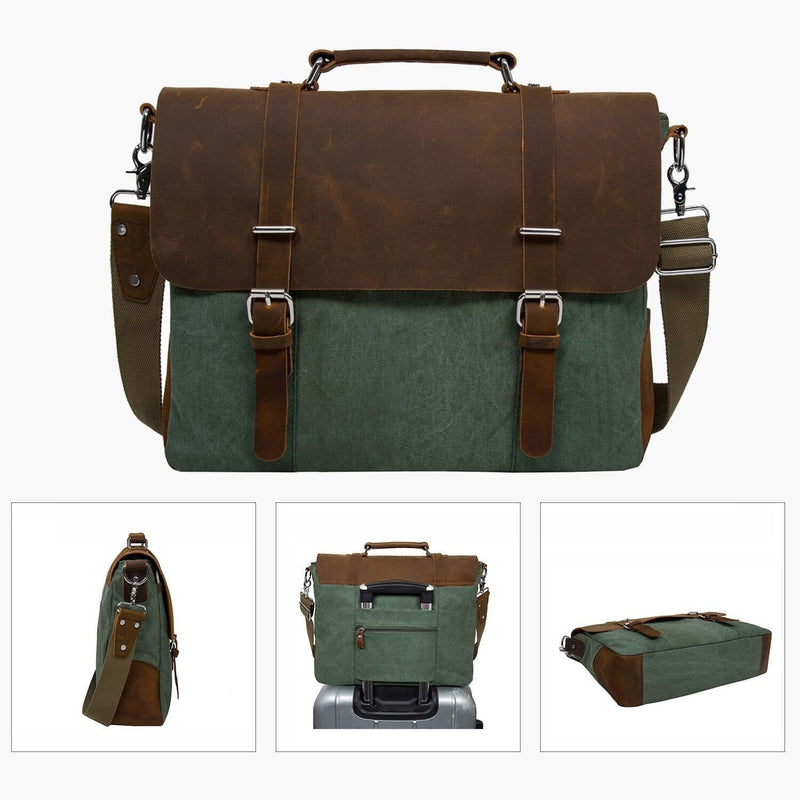 Vintage Messenger Bag--features