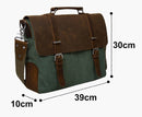 Vintage Messenger Bag--dimensions