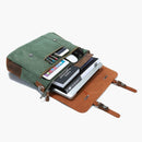 Vintage Messenger Bag--filled