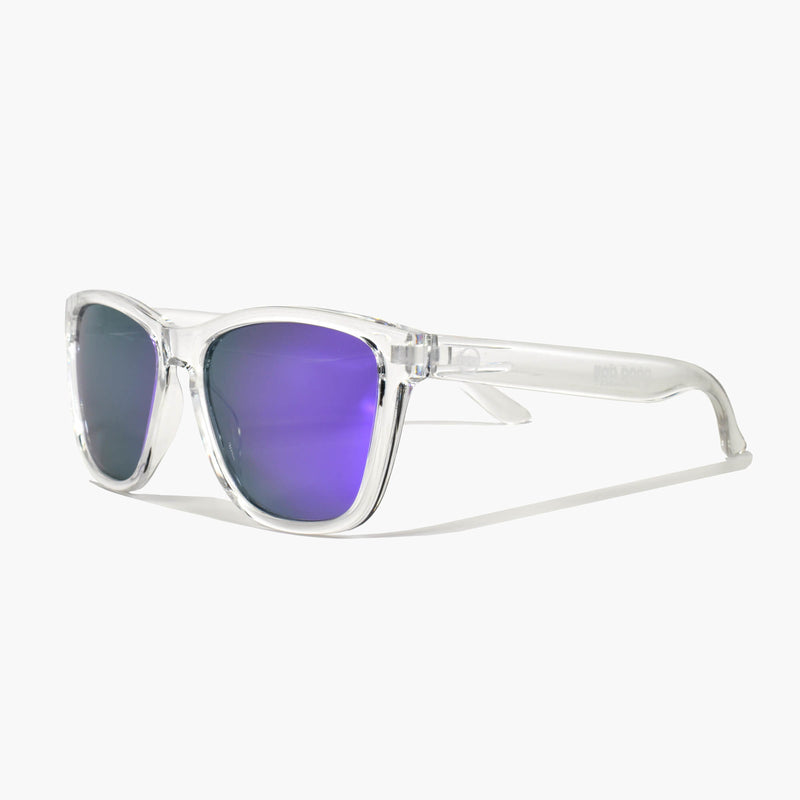 Good Day Sunglasses Purple Daze Sunshines--three quarter view