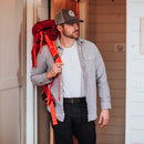 Grip6 Men's Carbon Fiber Belt--worn by a man