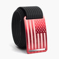 Men's USA Red Flag Belt--black