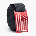 Men's USA Red Flag Belt--navy