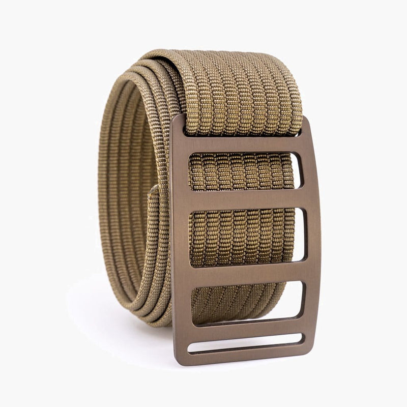 Grip6 Men's Vert Bronze Belt--Khaki