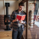 A man wears the Grip6 Men's Classic Granite Belt.