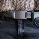 Grip6 Women's Classic Gunmetal Belt--worn--close up