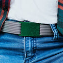 Grip6 Women's Classic Moss Belt--worn--close up