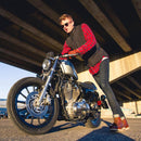 A man wears Proof Eyewear with his motorcycle.
