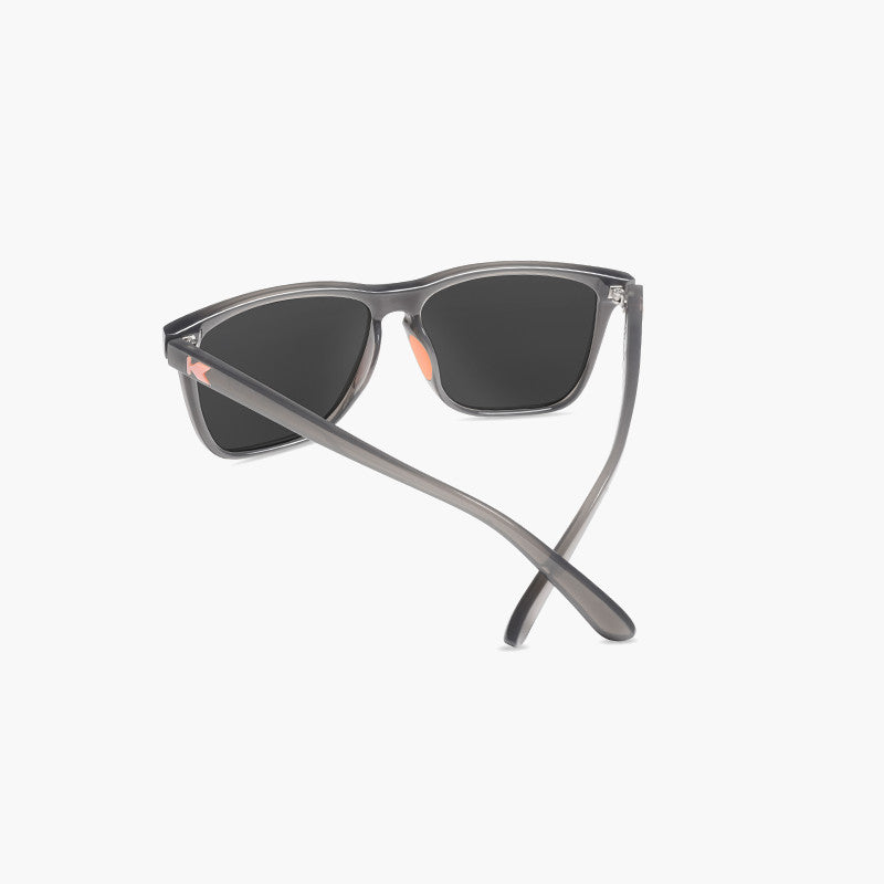 knockaround affordable sport sunglasses jelly grey peach fast lanes-back view