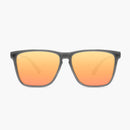 knockaround affordable sport sunglasses jelly grey peach fast lanes-front view