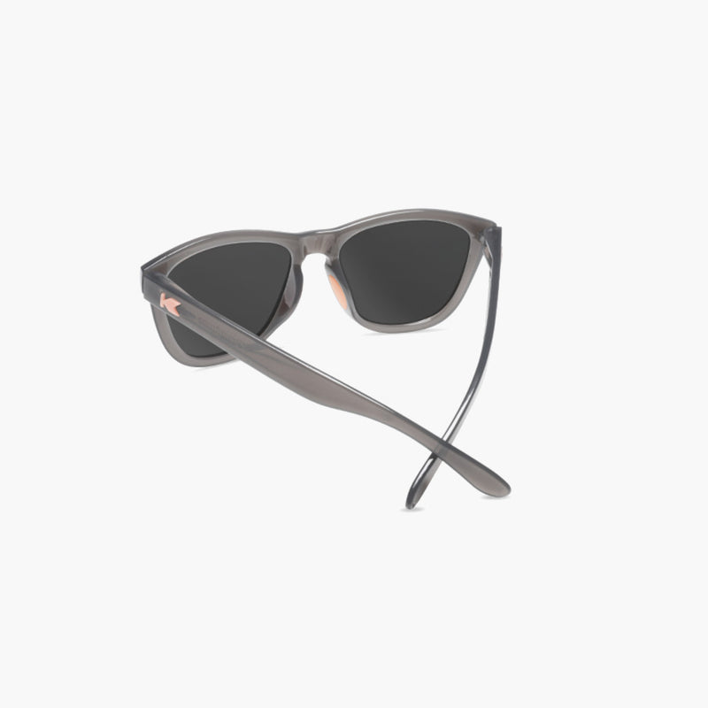 knockaround affordable sport sunglasses jelly grey peach premiums sport - back view