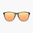 knockaround affordable sport sunglasses jelly grey peach premiums-front view