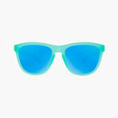 Knockaround Frosted Mint Aqua Premium Sunglasses--front view