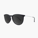 Matte Black/Smoke Mary Janes--Angled Side View