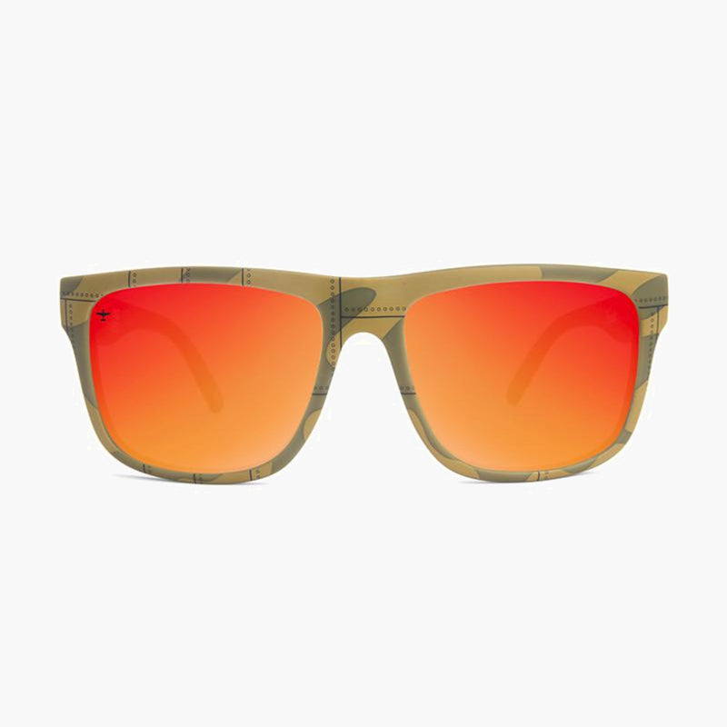 knockaround affordable sunglasses flying tigers torrey pines LE - front view