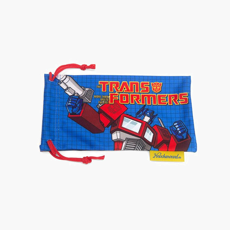 knockaround affordable sunglasses limited edition transformers fort knocks - pouch back view