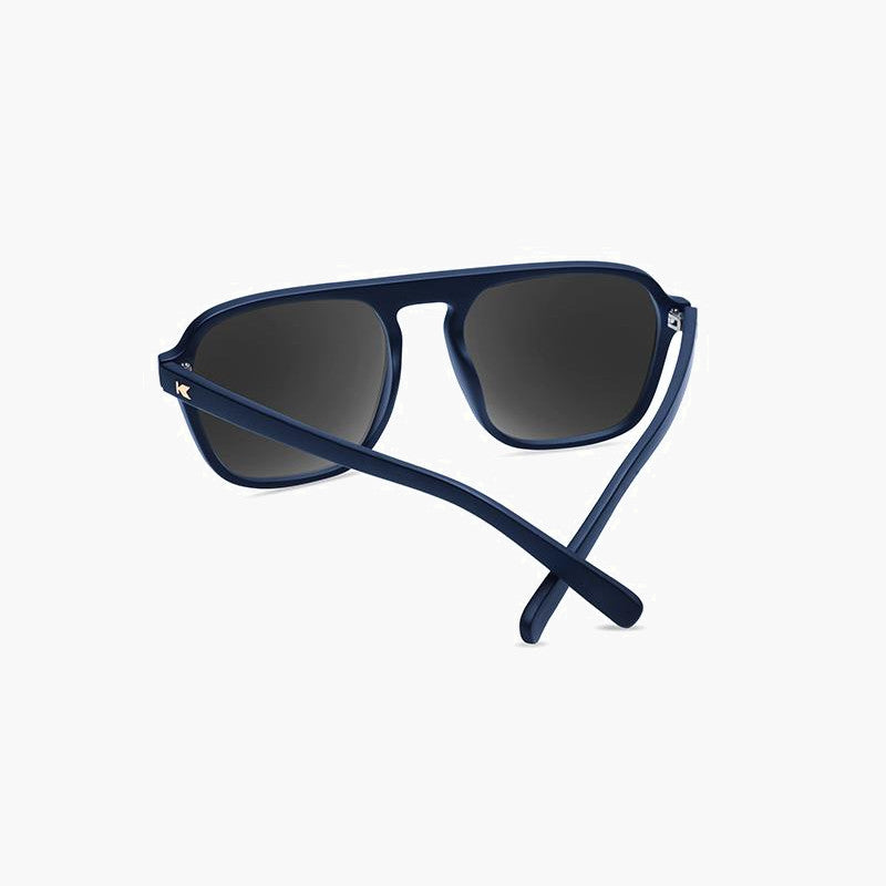 knockaround affordable sunglasses rubberized navy rider pacific palisades - back view