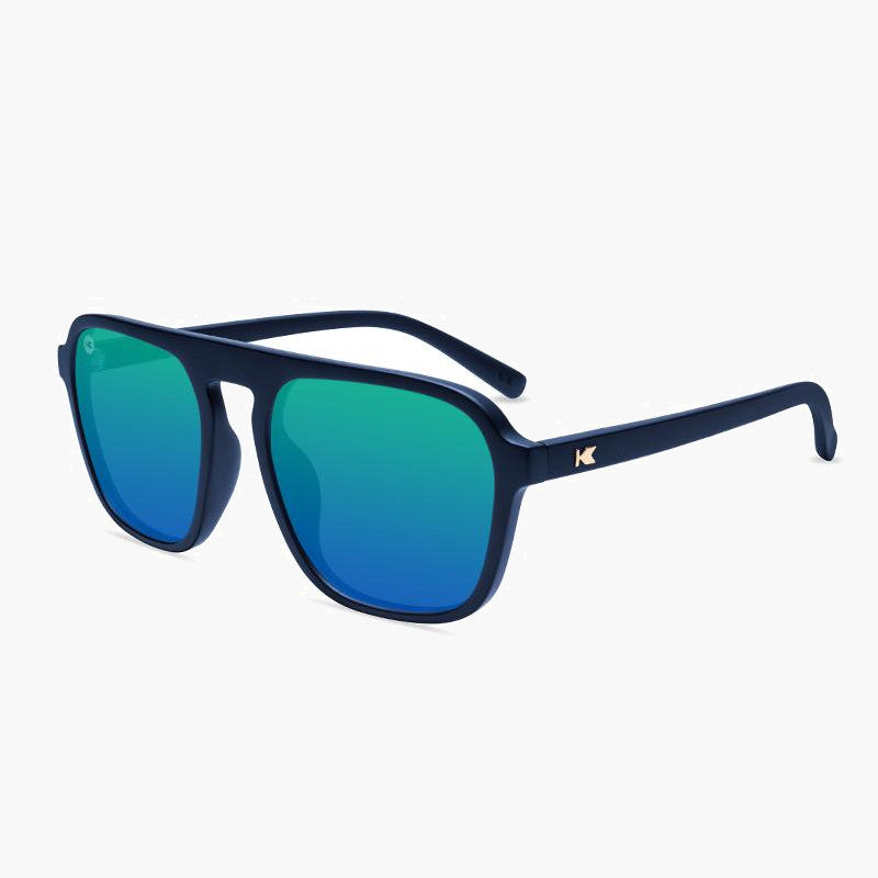 knockaround affordable sunglasses rubberized navy rider pacific palisades - flyover view