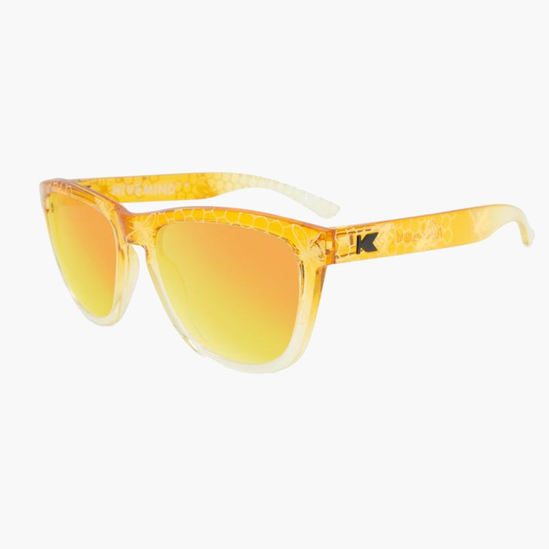 Hive Mind Premiums Knockaround Sunglasses--three quarter view