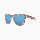 Knockaround Reticulated Giraffe Limited Edition Sunglasses--lower left view