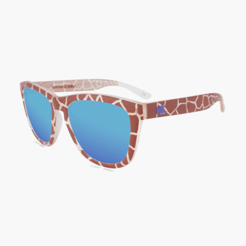 Knockaround Reticulated Giraffe Limited Edition Sunglasses--top left view