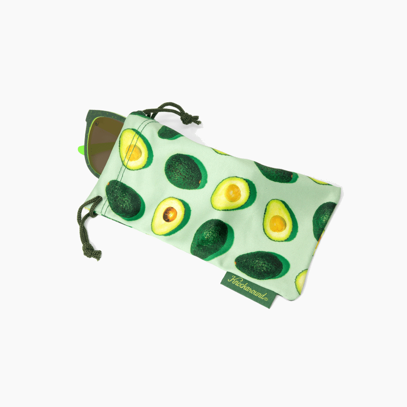 Knockaround Avocado Limited Edition Sunglasses--pouch