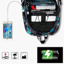 Collegiate Edition Backpack--blue cube--open